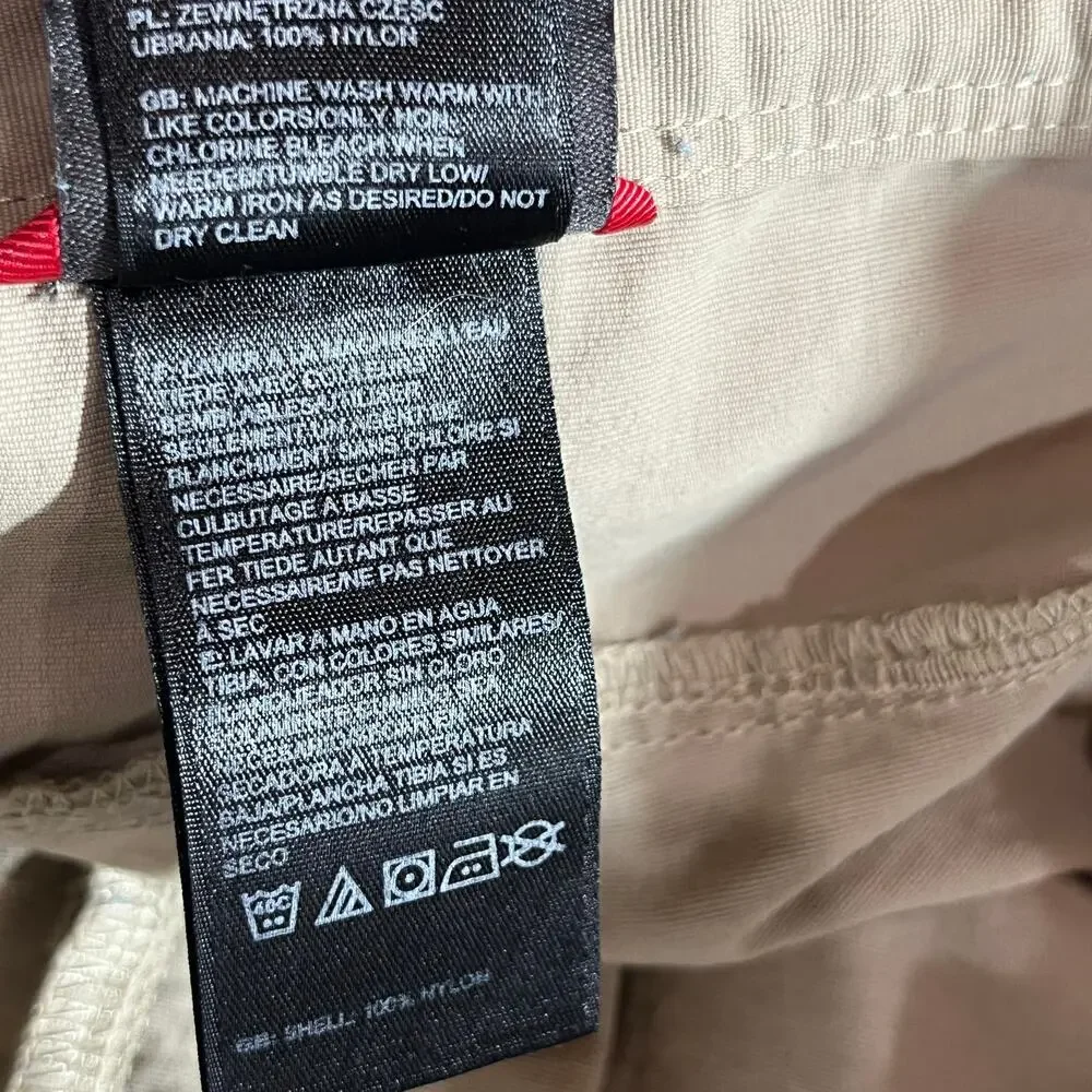 The North Face Pants Mens Size 40 Beige Khaki Nylon Outdoor‎ Hiking Pockets